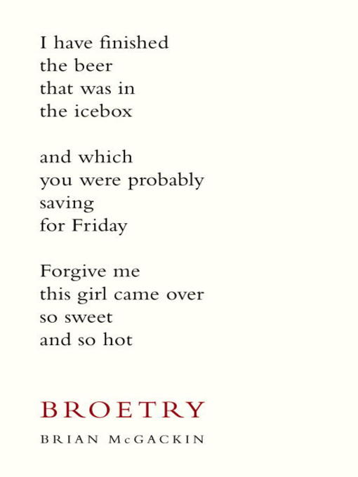 Title details for Broetry by Brian McGackin - Available